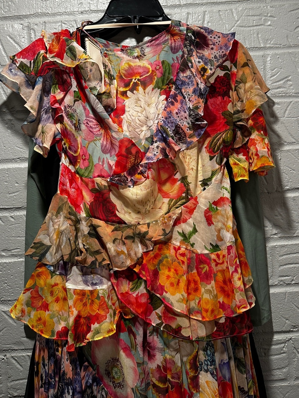 Zimmerman Wonderland Flounce Floral Tiered Dress Size 0p - Picture 9 of 12